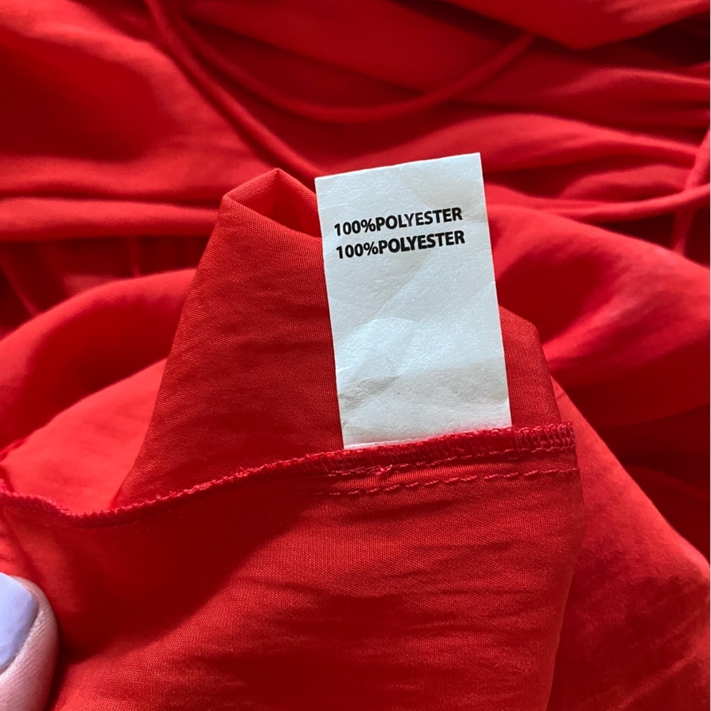 Ramy Brook Red Shelly Smocked Drop Waist Mini Dress S - Picture 15 of 16